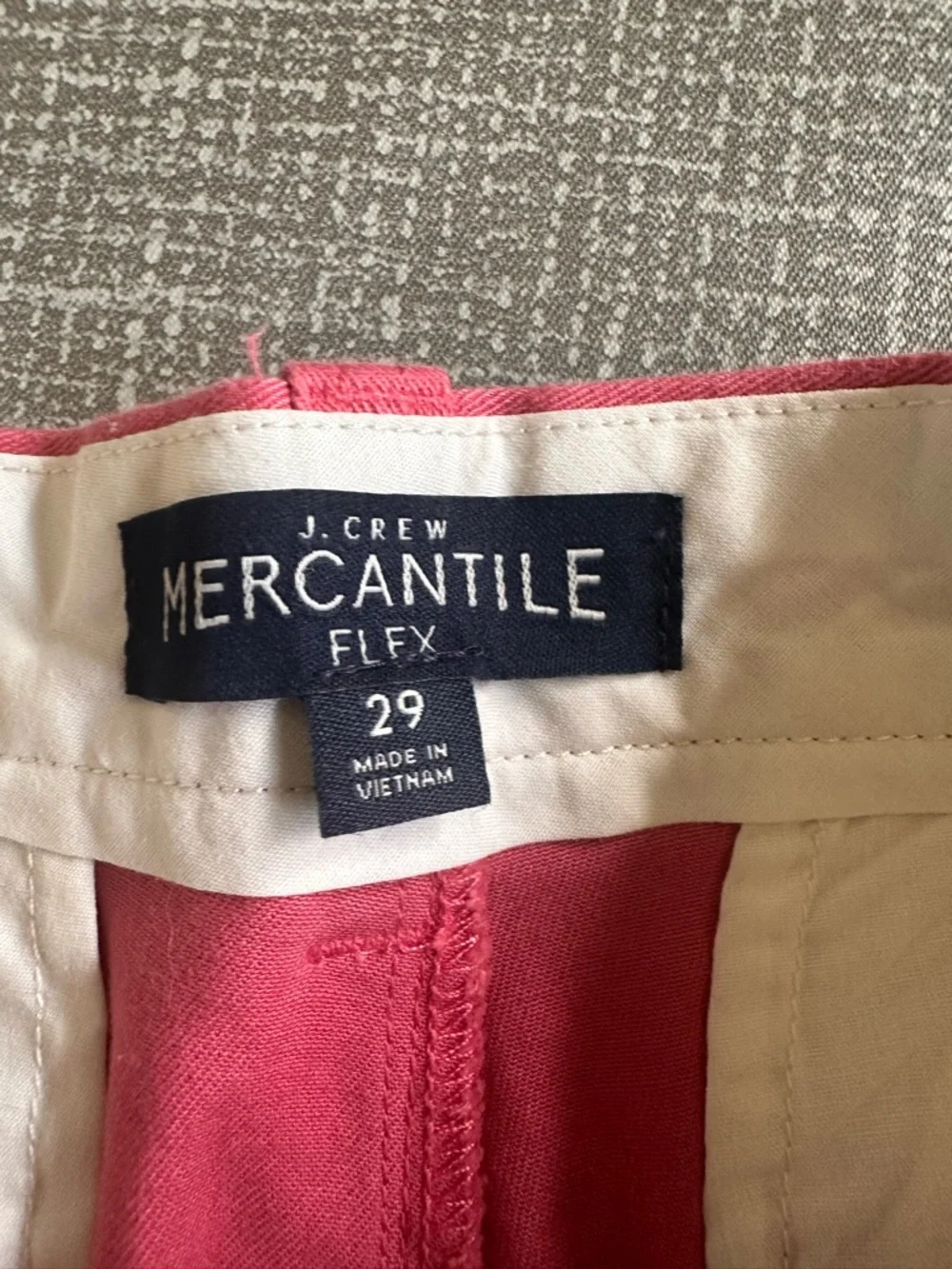 J Crew Mercantile Flex Men's Chino Shorts Size 29 Salmon Pink Stretch 8